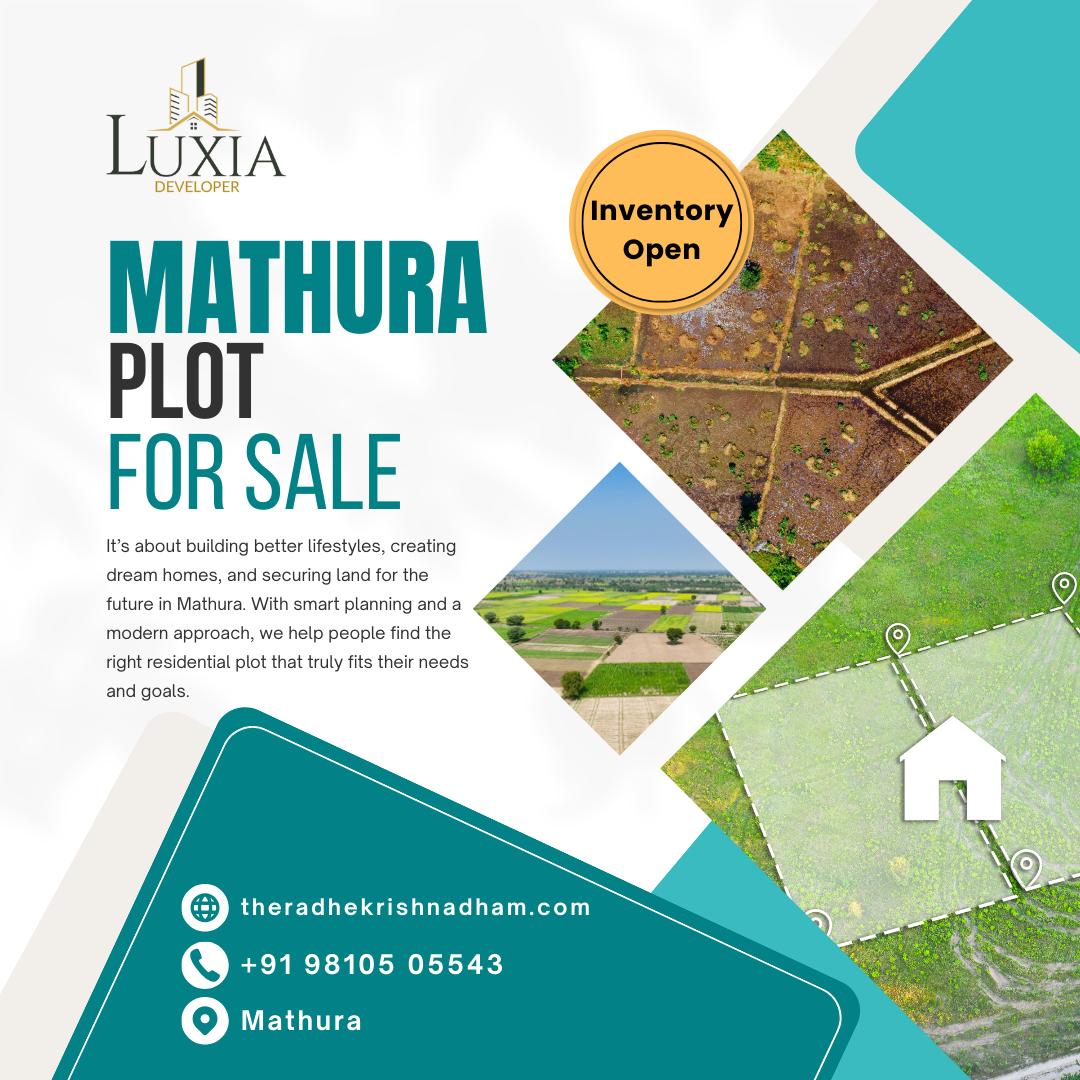 Inventory Open: Buy Best Residential Plots in Mathura | 50 & 100 Gaj Plots