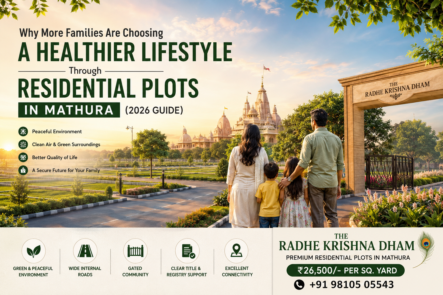 Why More Families Are Choosing a Healthier Lifestyle Through Residential Plots in Mathura (2026)