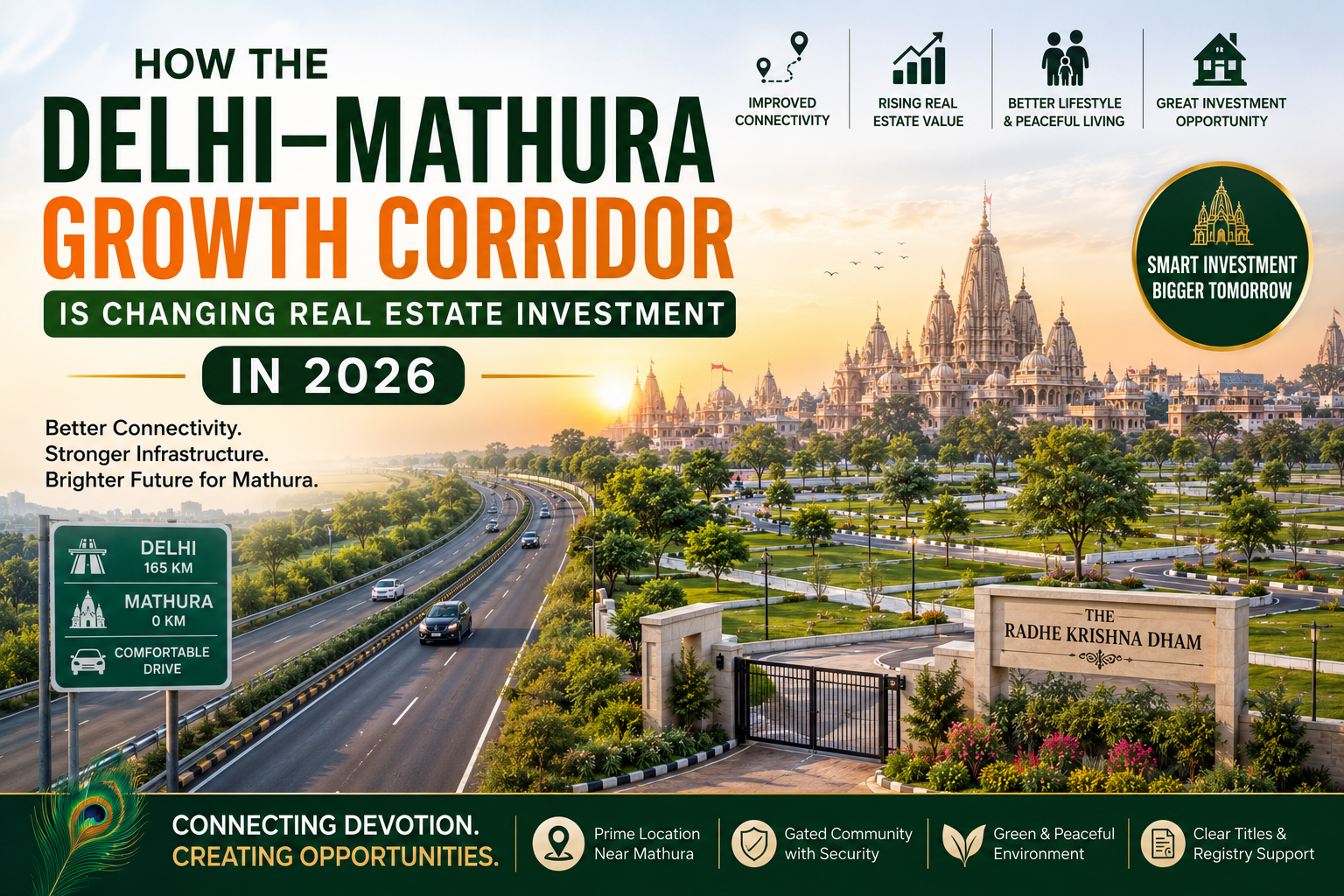 Delhi–Mathura Growth Corridor: Why Property Buyers Are Looking at Mathura in 2026