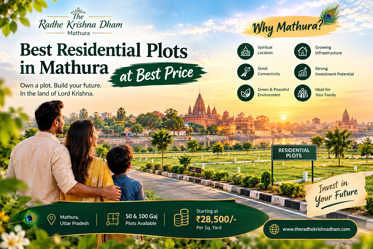 Best Residential Plots in Mathura at Best Price | The Radhe Krishna Dham